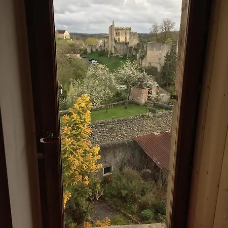 Chez Fred Avec Vue Sur Le Château Quarto em Acomodações Particulares Angles-sur-lʼAnglin