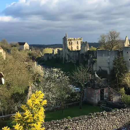 Chez Fred Avec Vue Sur Le Chateau Séjour chez l'habitant Angles-sur-lʼAnglin